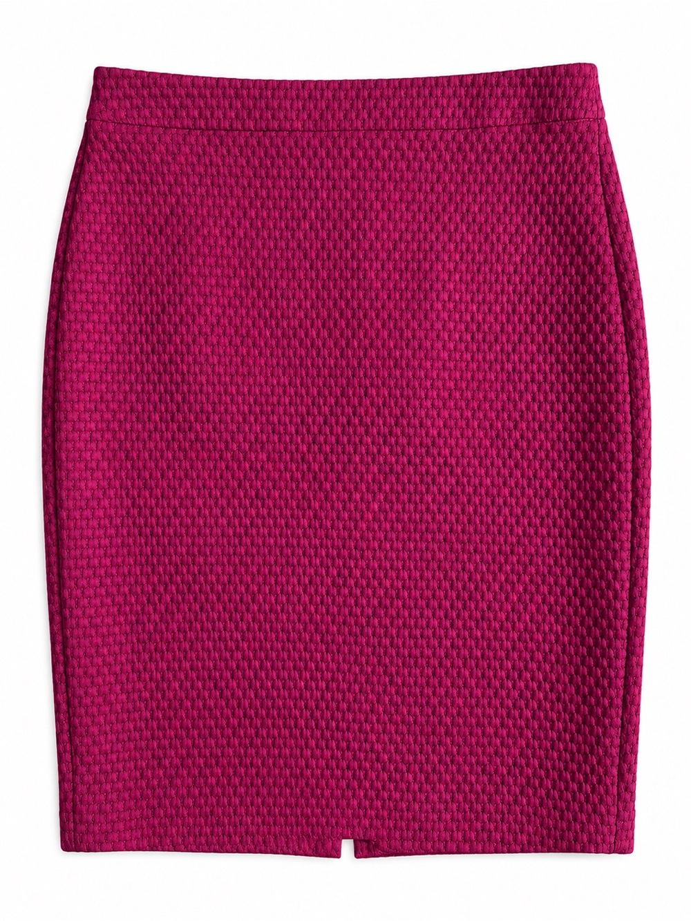 J. Crew Textured Magenta Pencil Skirt Classic Office Workwear Size 6